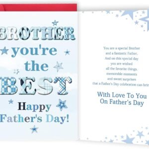 Father's Day Gifts for Brother, Funny Fathers Day Cards for Bro, Perfect Ideas Gifts for Men or Him on Father's Day
